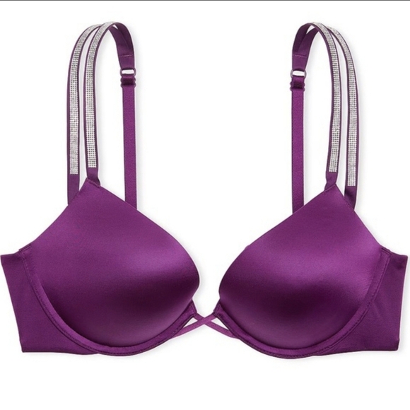 Victoria's Secret Double Shine Strap Bombshell & Brazilian Lingerie Set - 32D/Sm - Picture 2 of 15